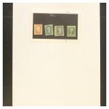 CSA Stamps Group of 4 Mint stamps, small stains/fa