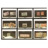 Western Europe Stamps CV $1010 on Dealer Cards wit