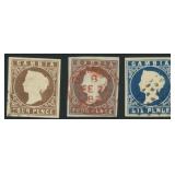 Gambia Stamps #1, 1a, 2a Used CV $630