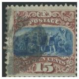 US Stamps #118 Used Type I 15 Cent 1869 Pictorial
