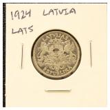 Latvia Silver Coin 1924 Lais