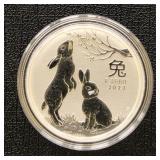 Silver 2023 Australia Rabbit 1/2 Ounce Coin