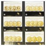 US Mint Presidential $1 Uncirculated sets 6 packs