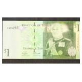 Tonga Paper Money 2008 Replacement $1 Note P-37r,