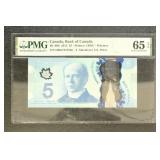 Canada PMG Graded 65EPQ Paper Money BC-69b 2013 $5