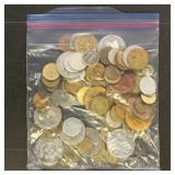 Worldwide Coins Grab Bag containing Pounds of Coin