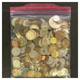 Worldwide Coins Grab Bag containing 2.5 Pounds of