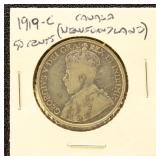 Newfoundland Silver Coin 1919C Half Dollar