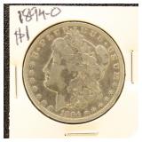 US Silver Coin 1894-O Morgan Silver Dollar, circul