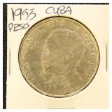 Cuba Silver Coin 1953 Peso