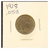 US Coin 1928 Buffalo Nickel, circulated