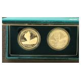 US Silver Proof Coin Set 1999 Yellowstone Commemor