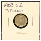 Great Britain Silver Coin 1903 3 Pence