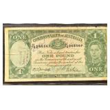 Australia Paper Money ï¿½1 (ND 1933-1938), Circulate
