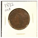 US Coin 1832 Large Cent, circulated