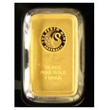 Gold 1 Gram Bar from the Perth Mint in Australia,