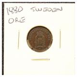 Sweden Coin 1880 Ore