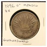 Mexico Silver Coin 1896 8 Real
