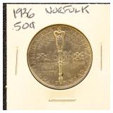 US Silver Coin 1936 Norfolk Commemorative Half Dol
