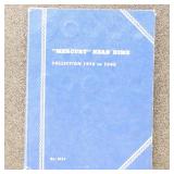 US Silver Coins Mercury Dime Collection in Whitman