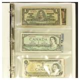 Canada Paper Money in Binder