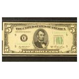US Paper Money $5, 10, 20 Federal Reserve Notes, M