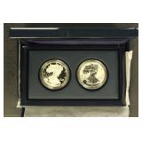 US Silver Coins 2012 Set of 2 American Silver Eagl