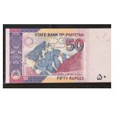 Pakistan Paper Money 2012 50 Rupees P-47f Note, Un