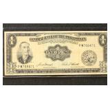 Philippines Paper Money 4 notes (1, 2, 5, & 10 Pes