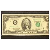US Paper Money $2 Federal Reserve Notes, 1976, gro