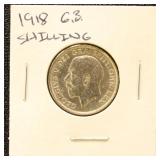 Great Britain Silver Coin 1918 Shilling