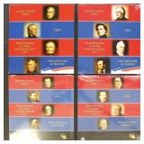 US Mint Presidential $1 Uncirculated sets 6 packs