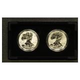 US Silver Coin 2021 American Silver 2 Set Proof Si