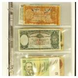 Australia, England, Scotland Paper Money in Binder