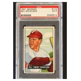 1951 Bowman PSA 5 Bill Nicholson #113 Baseball Car