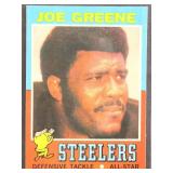 Joe Greene 1971 Topps Football Rookie Card #245, w