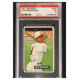 1951 Bowman PSA 5 John Berrardino #245 Baseball Ca