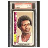 Moses Malone PSA 8 Topps 1976 Basketball Card #101