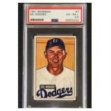 Gil Hodges 1951 Bowman PSA 4.5 Baseball Card, Hall
