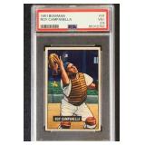 Roy Campenella 1951 Bowman PSA 3.5 Baseball Card,