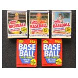 1983 & 1984 Fleer Baseball Sealed Packs 2 wax pack