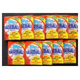 1988 Topps Baseball 11 Sealed Wax Packs plus a few