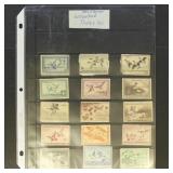 US Stamps "Wounded Duck" Collection on pages, incl