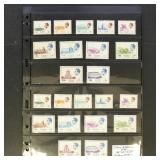 Iran Stamps Mint Sets on Vario Pages, identified a