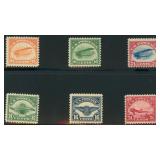 US Stamps #C1-C6 Mint Hinged CV $322