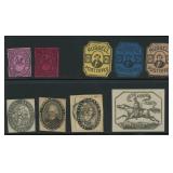US Stamps 1840s-1870s Era Locals from large group