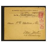 US Stamps 1923 Consignee Cover with US Stamp overt