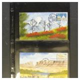 US Hand Painted First Day Covers group of 3 from t