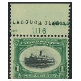 US Stamps #294 Mint NH Plate Number Single with en