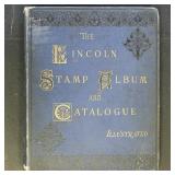Worldwide Stamps in 1890s Lincoln Stamp Album and
